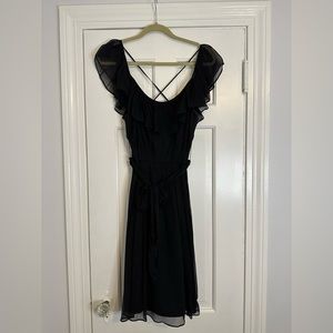 Max & Cleo Black Ruffle Dress